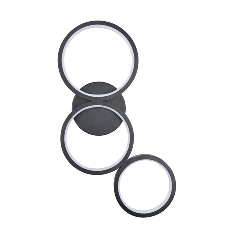 Nástěnné svítidlo LED 23W 3600lm 4000K Neutral Black Flamenco Sanico Goldlux