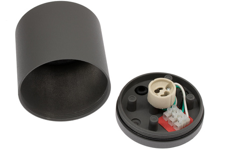 SPOT LED QUAZAR 18 GU10 IP44 stropní svítidlo KOBI ALUMINIUM kulatá šedá