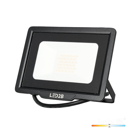 Venkovní zahradní reflektory LED 30W 2550lm 4000K Neutral 120° IP65 Black MH Kobi
