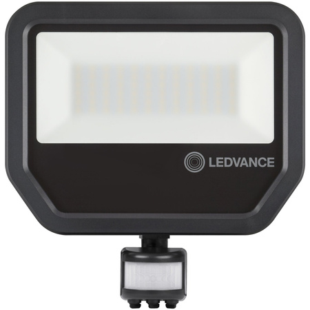 LED reflektor 50W 5500lm 3000K IP65 černý se senzorem pohybu a soumraku LEDVANCE Floodlight