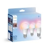 3x LED žárovka E27 A60 8W = 60W 806lm 2200-6500K CCT + RGB SMART Smart Bluetooth ZigBee White and Color Ambiance + Bridge Bridge Philips HUE Starter Kit