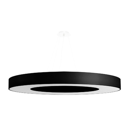 SATURNO SLIM LED závěsné svítidlo 8xE27 Lustr 90 cm černý SOLLUX