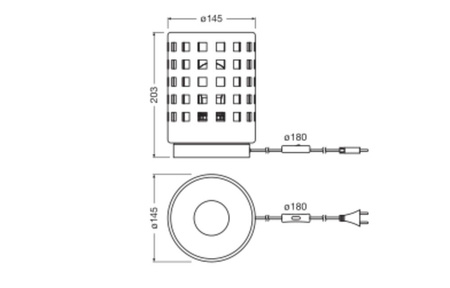 Stolní lampa Stolní svítidlo Stojací dekorativní E27 Hnědá USB-C Dekor Ledvance