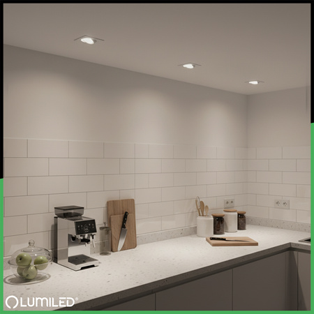 Halogenové stropní svítidlo Square GU10 MR16 White TRIAM LUMILED pro zapuštěnou montáž