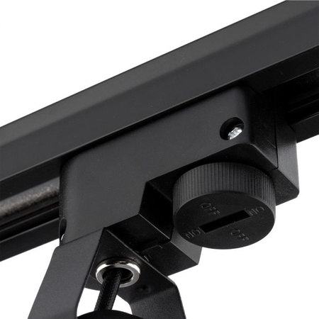 Sada osvětlovacích přípojnic 2m + 4x LED reflektor GU10 černá a zlatá lampa