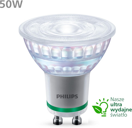 Halogenová LED žárovka GU10 PAR16 2.1W = 50W 375lm 2700K Teplá bílá 36° PHILIPS Ultra Efficient