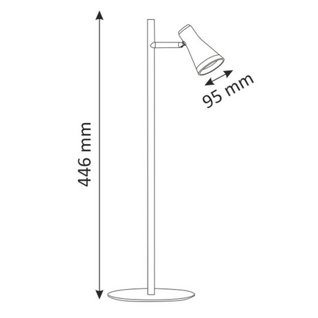 Stolní lampa 4.2W LED BERG černá 3000K GOLDLUX (Polux)