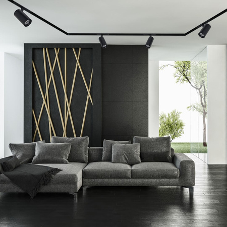 LED reflektor kolejnicová lampa 10W 4000K pro magnetickou dráhu MAGNETIC TRACK Milagro Black Spot