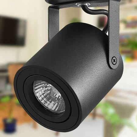 Nástěnná zásuvka Povrchová lampa Pohyblivá GU10 Černá matná Abi Masterled