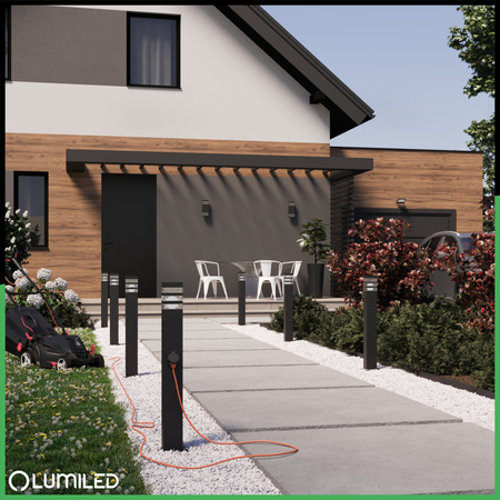 Stolní lampa E27, Růžová + držák na stůl TOBI LUMILED