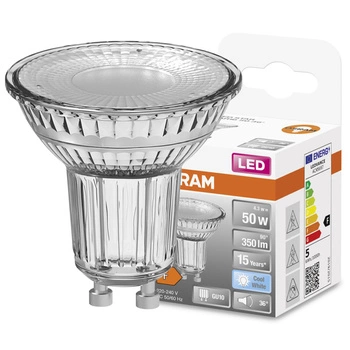 LED žárovka PAR16 Reflector GU10 4,3W = 50W 350lm 4000K Neutral 36° STAR Osram