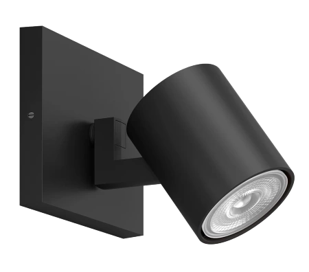 Stropní svítidlo LED RUNNER GU10 s reflektorem černé PHILIPS