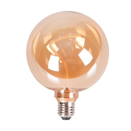 LED žárovka G125 E27 4W 230lm 1800K Warm 320° Amber Dekorativní DECOVINTAGE Sanico Goldlux