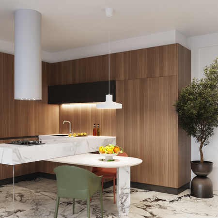 Bílá závěsná lampa E27 BILO Crimson SL.1702 Sollux