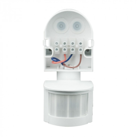 PIR senzor pohybu a soumraku IP44 Povrchová montáž Nastavitelný bílý 12m 180° CP Ecolight