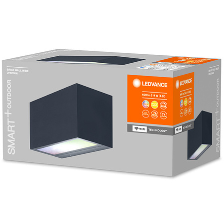 LEDVANCE SMART+ BRICK MULTICOLOR fasádní nástěnné svítidlo 14W 600 lm Teplá bílá COLOR + RGB