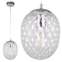 Stropní závěsné svítidlo LORA WHITE transparentní 1x E27 GOLDLUX (Polux)
