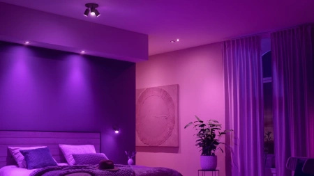 3x LED svítidlo pro zapuštěnou montáž 4,2 W 400 lm IP20 Bílá a Color Ambiance RGB + TW Black Smart SMART Zigbee Bluetooth Centura Philips HUE