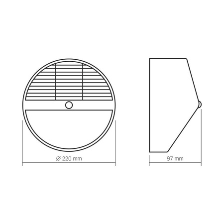 Solární reflektor se senzorem 500lm 5000K neutrální 120° 3,2V IP54 IK07 povrchová montáž černá VIDEX