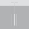 PASTELO 3 3xG9 Závěsné stropní svítidlo Minimalistická bílá SOLLUX