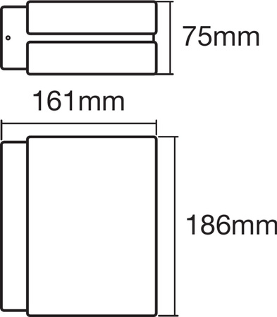 Venkovní fasádní nástěnné svítidlo Grey 12,5W 3000K Warm IP44 ENDURA STYLE Ellipse LEDVANCE