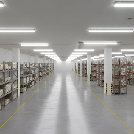 LED 20W 3200lm 5000K neutrální bílá 140° 120cm IP65 Bílé svítidlo pro povrchovou montáž Videx