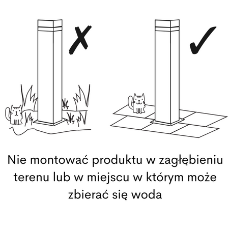 Zahradní stojací lampa GU10 černá IP44 Gilbert Sanico Goldlux