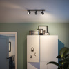 Stropní svítidlo LED RUNNER 3x GU10 Reflektor pohyblivé svítidlo černé PHILIPS