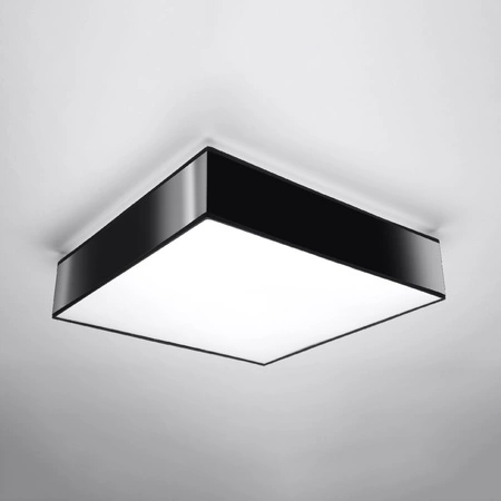Svítidlo pro povrchovou montáž HORUS 3xE27 Plafond Square 45cm Moderní černobílé SOLLUX