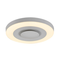 Plafond LED stropní svítidlo Povrchová montáž 40W 3200lm 3000-6000K CCT RGB Časovač Stmívatelné Dálkové ovládání Bílé Moderní Calvin Rabalux