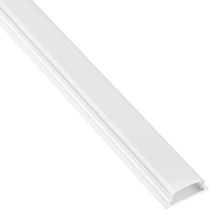 Povrchový Hliníkový Profil pro LED KM34, Stříbrný 2m + Mléčná Krytka + Záslepky LUMILED