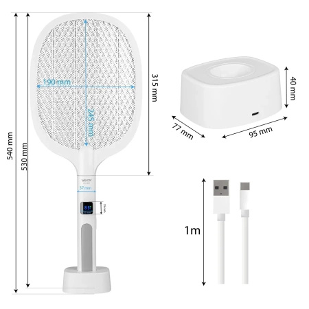 Insekticidní lampa Elektrická UV past Paleta 2v1 na mouchy komáry hmyz VAYOX