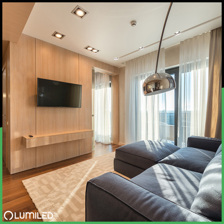 Žárovka LED G53, AR111 15W = 100W 1521lm 4000K neutrální bílá 24° 12V DC Stříbrná LUMILED