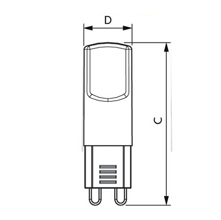 LED žárovka G9 2W = 25W 220lm 2700K Teplá bílá 300° PHILIPS