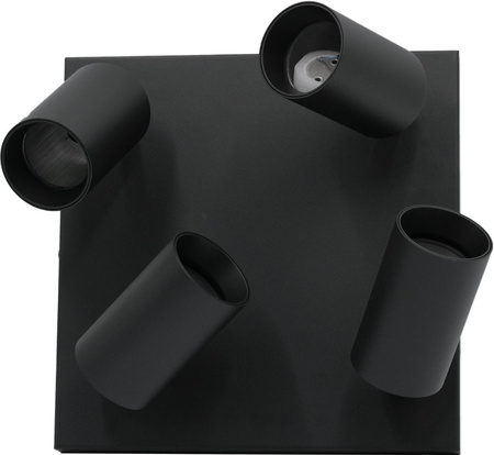 Stropní svítidlo QUALIS SPOT. halogenové svítidlo. 4xGU10. černé