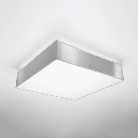 LED stropní svítidlo Plafond HORUS 4xE27 Čtvercové svítidlo 55cm šedé SOLLUX