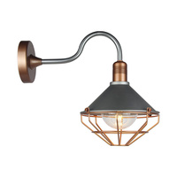 Drátové nástěnné svítidlo LOFT Gold IP65 VT-720 V-TAC
