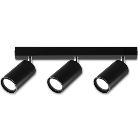 Bodové nástěnné svítidlo Bodové LED stropní svítidlo pro povrchovou montáž ČERNÁ Černá Moderní GU10 x3