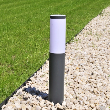 Zahradní lampa LED E27 OSLO TUBA GOLDLUX (Polux) LOW GRAY 45cm