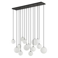 Závěsné stropní svítidlo 14x G9 černé moderní SNOWBALL 11408 Nowodvorski