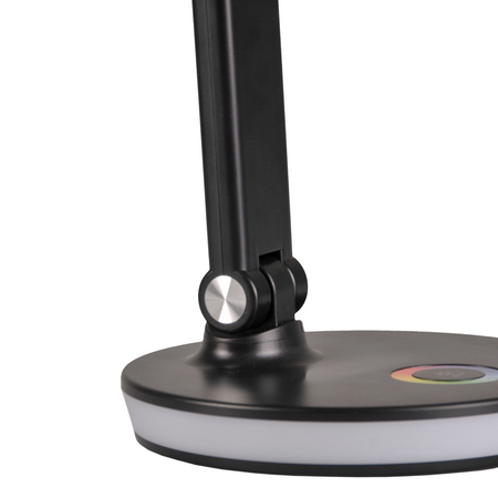 Stolní lampa LED 7W 450lm 4000K Neutrální RGB 120° Černá Stmívatelná Neptun Sanico Goldlux