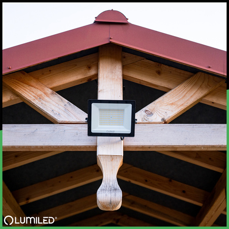 LED Reflektor 100W, 9000lm 6500K IP65 Černá ZUNA2 LUMILED