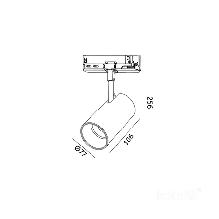 LED reflektor pro kolejnice 35W 3150lm CCT 36° bílá CRI90 Nextrack Core Kobi