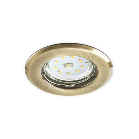 Zapuštěné halogenové bodové svítidlo GU10 Patina Round Kobi pro zápustnou montáž