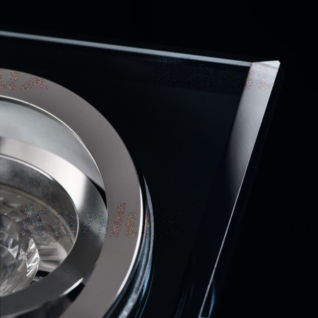 Kruhové podhledové nastavitelné svítidlo GU5.3 GU10 Square Black Morta Kanlux Spot Luminaire