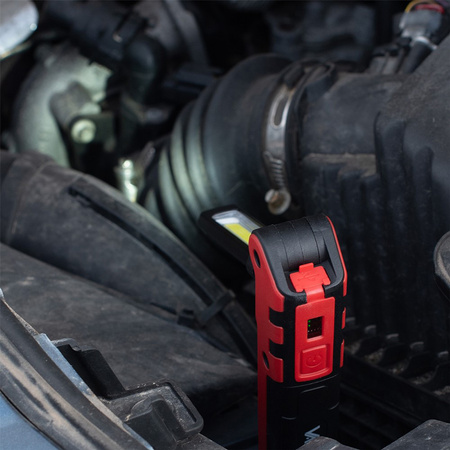 Dobíjecí dílenská svítilna skládací magnet COB + LED 140lm + 360lm VA0104 Vayox