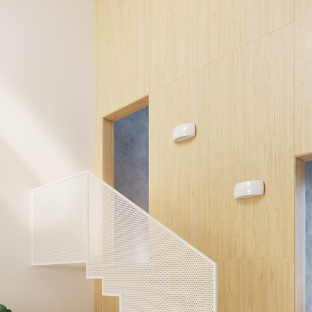 LED nástěnné svítidlo PONTIUS G9 Nástěnné svítidlo Polokruhové lakované bílé lesklé SOLLUX