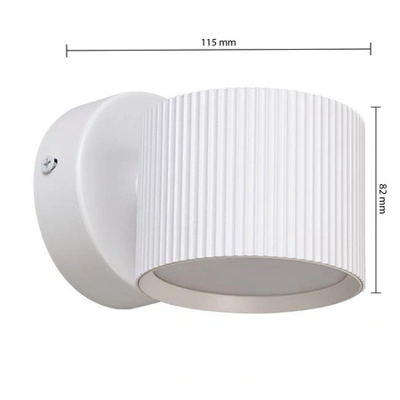 Bodové nástěnné svítidlo Reflektor Nástěnné svítidlo GX53 White Orbin Masterled