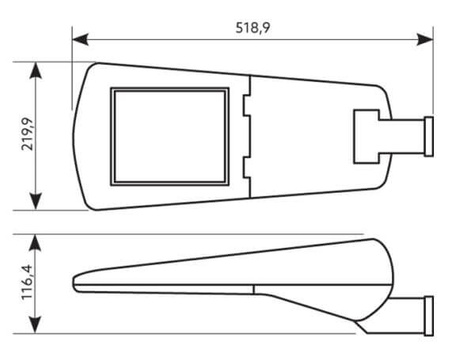 NEXUS STREET S 34W 4000K 5780lm silniční svítidlo Kobi