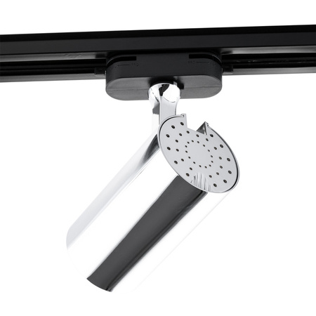 Kolejové reflektory GU10 CHROM pro jednofázové přípojnice Nastavitelné kolejové svítidlo SPOT lampa